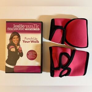 Leslie Sansone, Walk Your Way Thin, Punch Up Your Walk DVD w/ Weighted Gloves